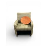 Lounge Chair w/ rear wheels and shelf