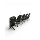 5 Leather/ Mesh Task Chairs