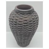 LARGE Vintage Terra Cotta Rope Pot
