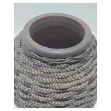 LARGE Vintage Terra Cotta Rope Pot