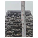 LARGE Vintage Terra Cotta Rope Pot