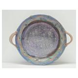 Large Vintage Art Pottery Glazed Stoneware 2-Handled Platter