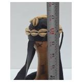 Large Vintage African Gourd Pot w/Cowry Shells