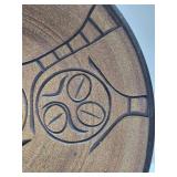 Large Signed Modernist Design Art Pottery Platter