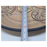 Large Signed Modernist Design Art Pottery Platter