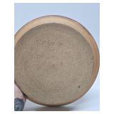 Large Signed Modernist Design Art Pottery Platter