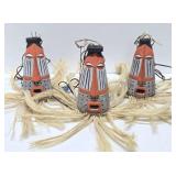 Very Cool Vintage African Masked Hanging Tiki Lamps