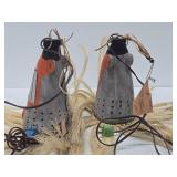 Very Cool Vintage African Masked Hanging Tiki Lamps