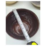 Large Lot of Vintage Stoneware Mixing Bowls