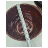 Large Lot of Vintage Stoneware Mixing Bowls