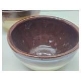 Large Lot of Vintage Stoneware Mixing Bowls