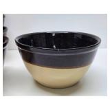 Large Lot of Vintage Stoneware Mixing Bowls