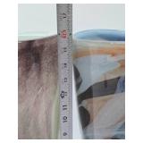 2 LARGE Swirled Art Glass Vases including Vilniaus Stiklo - Lithuania