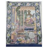 Lot of Vintage Original Indian/Persian Paintings on Silk & other Cloth #1