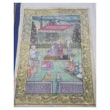Lot of Vintage Original Indian/Persian Paintings on Silk & other Cloth #1