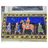 Lot of Vintage Original Indian/Persian Paintings on Silk & other Cloth #2