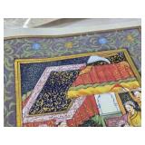 Lot of Vintage Original Indian/Persian Paintings on Silk & other Cloth #2