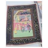 Lot of Vintage Original Indian/Persian Paintings on Silk & other Cloth #2