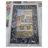 Lot of Vintage Original Indian/Persian Paintings on Silk & other Cloth #2