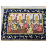 Lot of Vintage Original Indian/Persian Paintings on Silk & other Cloth #3
