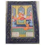 Lot of Vintage Original Indian/Persian Paintings on Silk & other Cloth #3