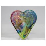 2 Jorvik Glass Hearts w/Boxes