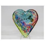 2 Jorvik Glass Hearts w/Boxes