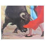 Excellent Vintage 1946 "Plaza De Toros De Madrid" Bullfighting Poster