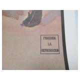 Excellent Vintage 1946 "Plaza De Toros De Madrid" Bullfighting Poster