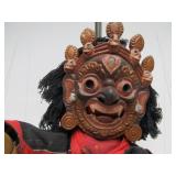 Vintage Nepalese Masked Marionette Nava-Durga Dancers