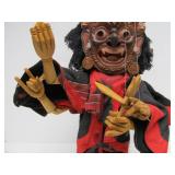 Vintage Nepalese Masked Marionette Nava-Durga Dancers