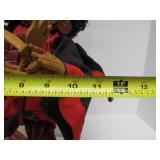 Vintage Nepalese Masked Marionette Nava-Durga Dancers