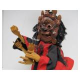 Vintage Nepalese Masked Marionette Nava-Durga Dancers