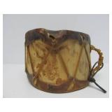 Native American Drum w/Handmade Decorated Stone Hitter