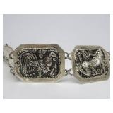 Excellent Vintage Thai or India Genuine Silver Belt #1