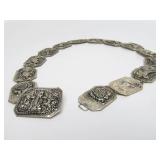 Excellent Vintage Thai or India Genuine Silver Belt #1