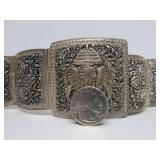 Excellent Vintage Thai or India Genuine Silver Belt #2