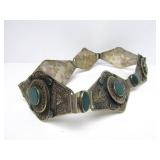 Outstanding Old Vintage Genuine Berber Silver Belt