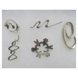 Group of New Unworn Sterling Silver Brooches / Jewelry #1