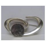 Group of New Unworn Sterling Silver Brooches / Jewelry #1