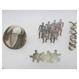 Group of New Unworn Sterling Silver Brooches Jewelry #4