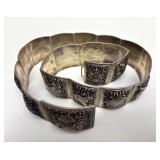 Excellent Vintage Thai or India Genuine Silver Belt #2