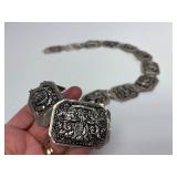 Excellent Vintage Thai or India Genuine Silver Belt #1