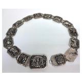 Excellent Vintage Thai or India Genuine Silver Belt #1