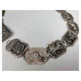 Excellent Vintage Thai or India Genuine Silver Belt #1