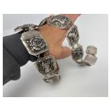 Excellent Vintage Thai or India Genuine Silver Belt #1