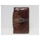 Very Cool Vintage Genuine Alligator Leather Handbag / Clutch / Purse