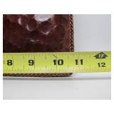 Very Cool Vintage Genuine Alligator Leather Handbag / Clutch / Purse