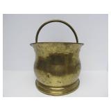Large Old Vintage Brass Pail w/Handle