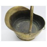 Large Old Vintage Brass Pail w/Handle